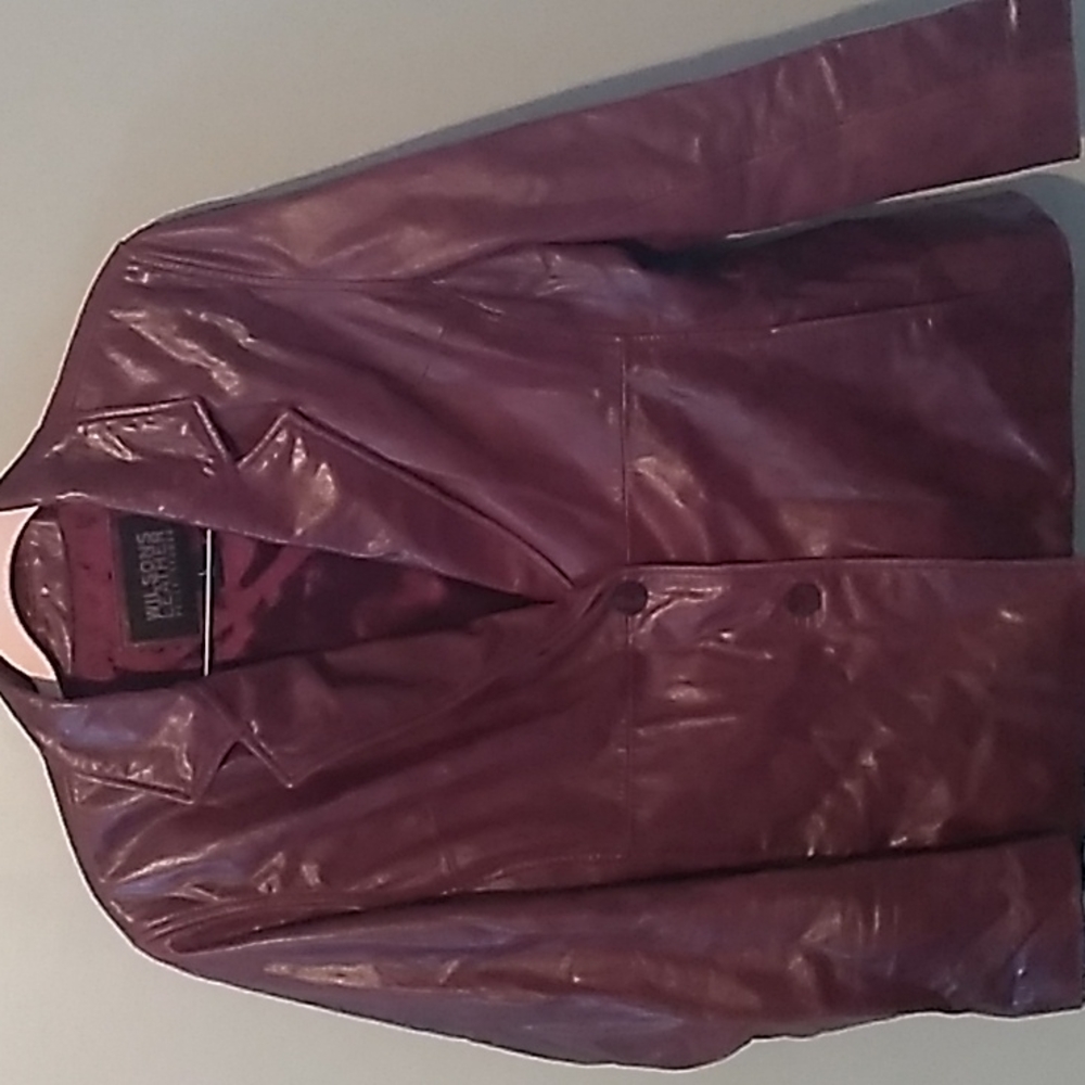 Wilsons Leather crimson jacket L